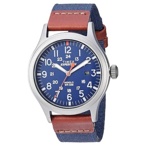 Timex Expedition Scout 40mm Men’s Analog Watch | INDIGLO Backlight and Luminous Hands | Durable Comfortable Adjustable Strap | 24 Hour Time | Rugged Outdoor Watch | 50M Water Resistance