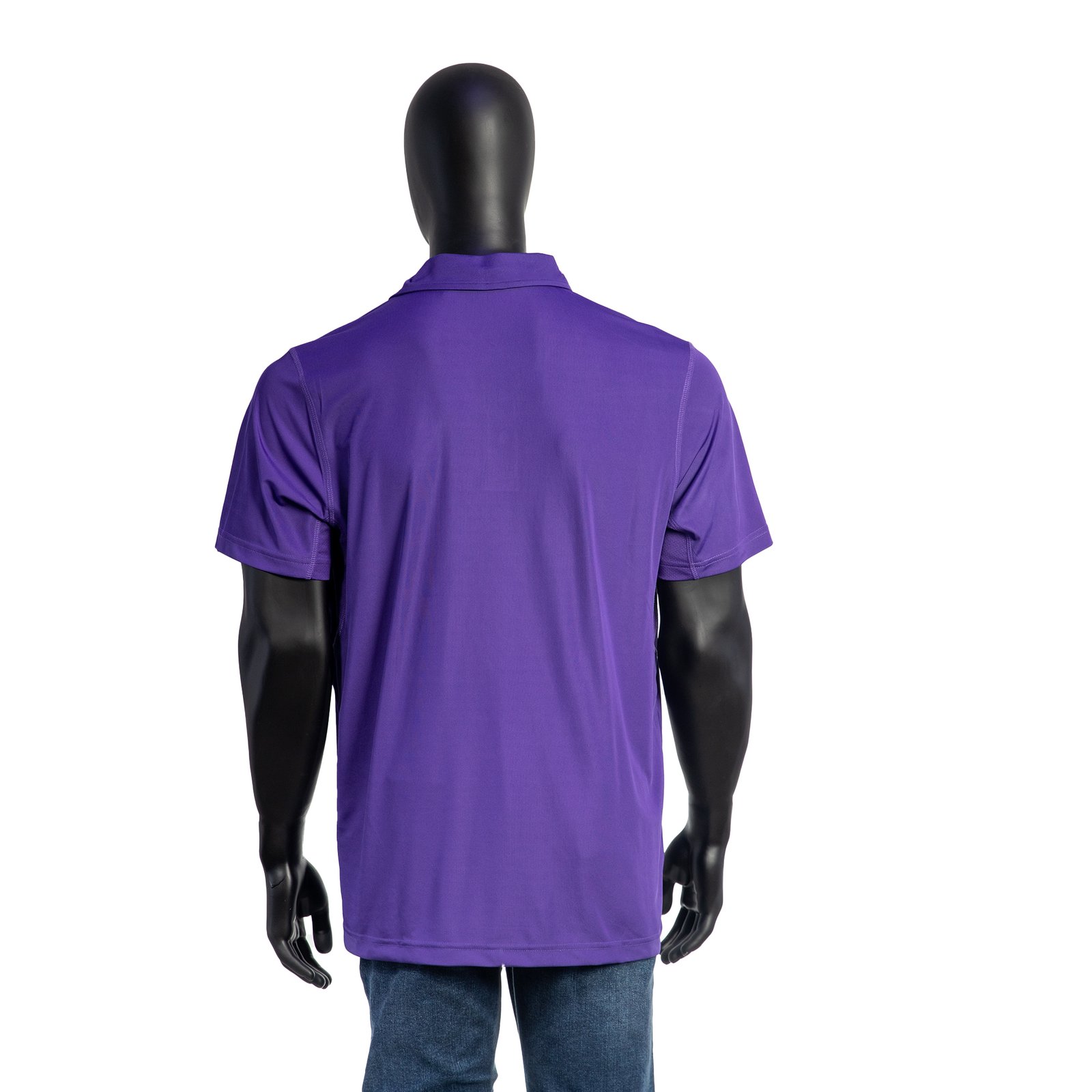 Men’s Allure Polo – Solid Color with Mesh Design - Image 3