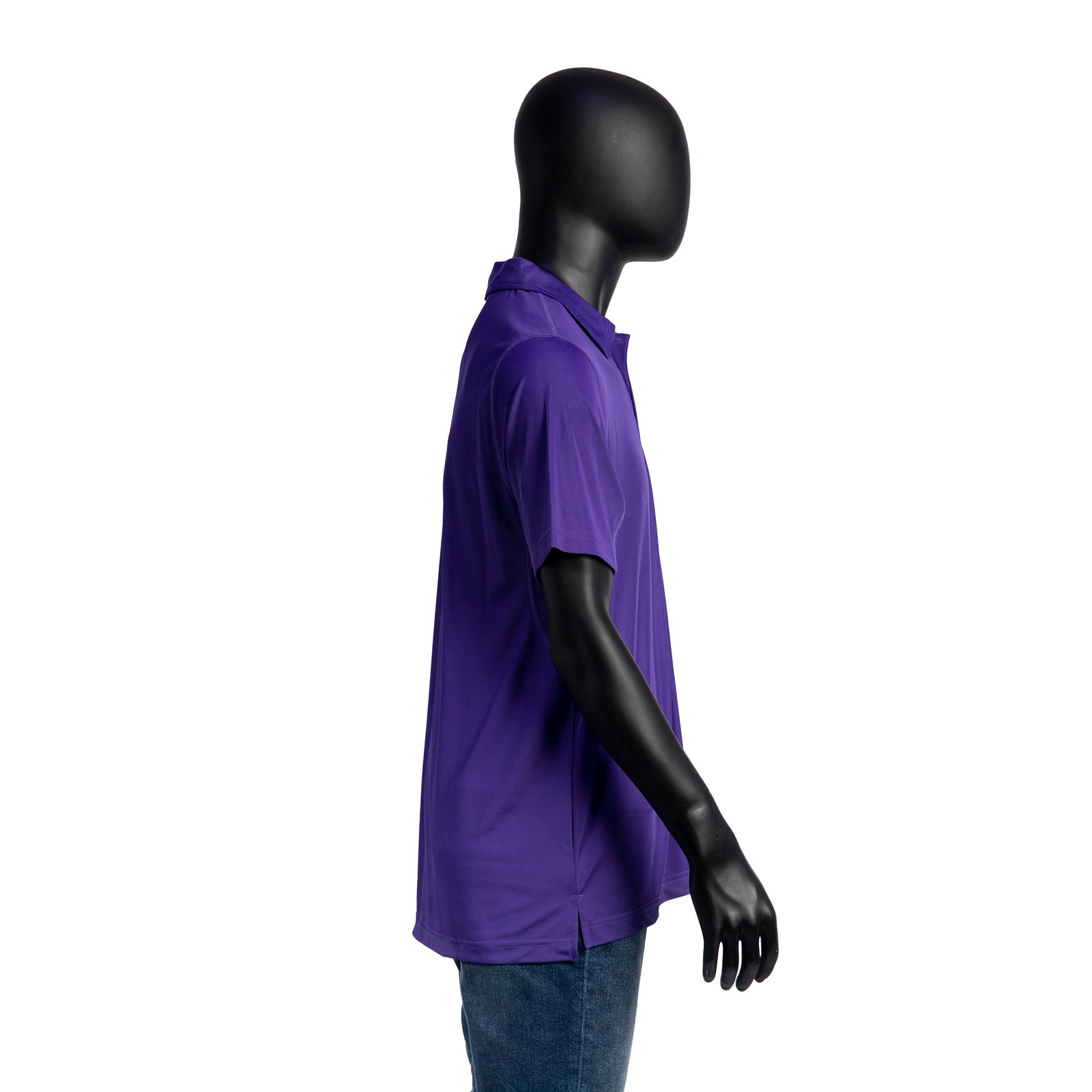 Men’s Allure Polo – Solid Color with Mesh Design - Image 2