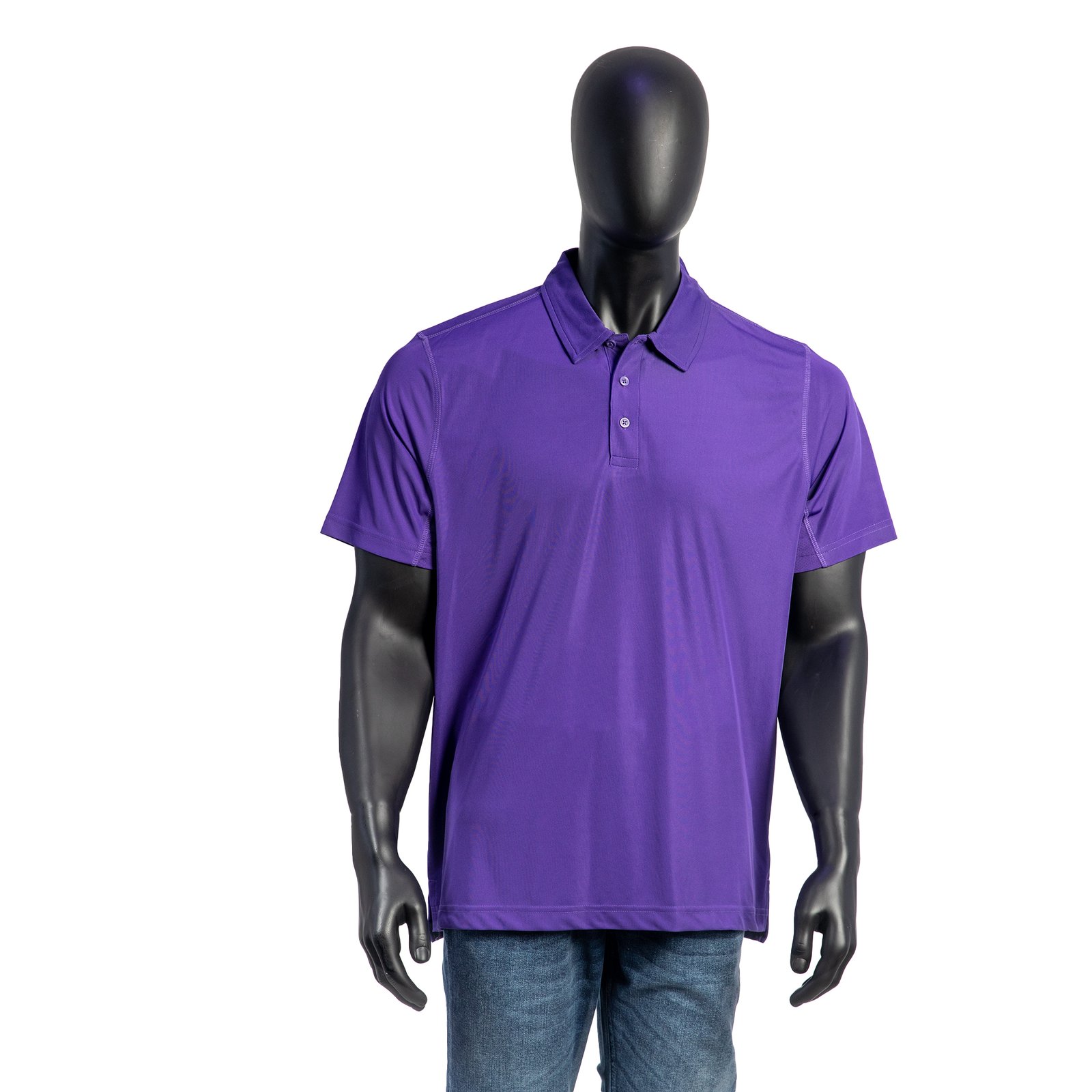 Men’s Allure Polo – Solid Color with Mesh Design