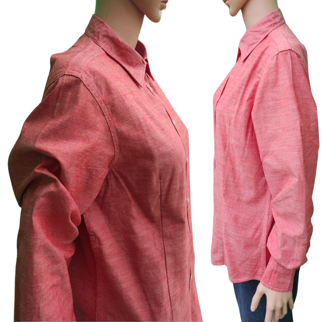 Women’s Chambray Long Sleeve Shirt – Classic Comfort & Style - Image 3
