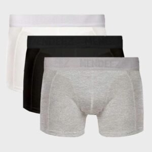 Boxer Brief - Black, White & Heather Grey Pack Of 3